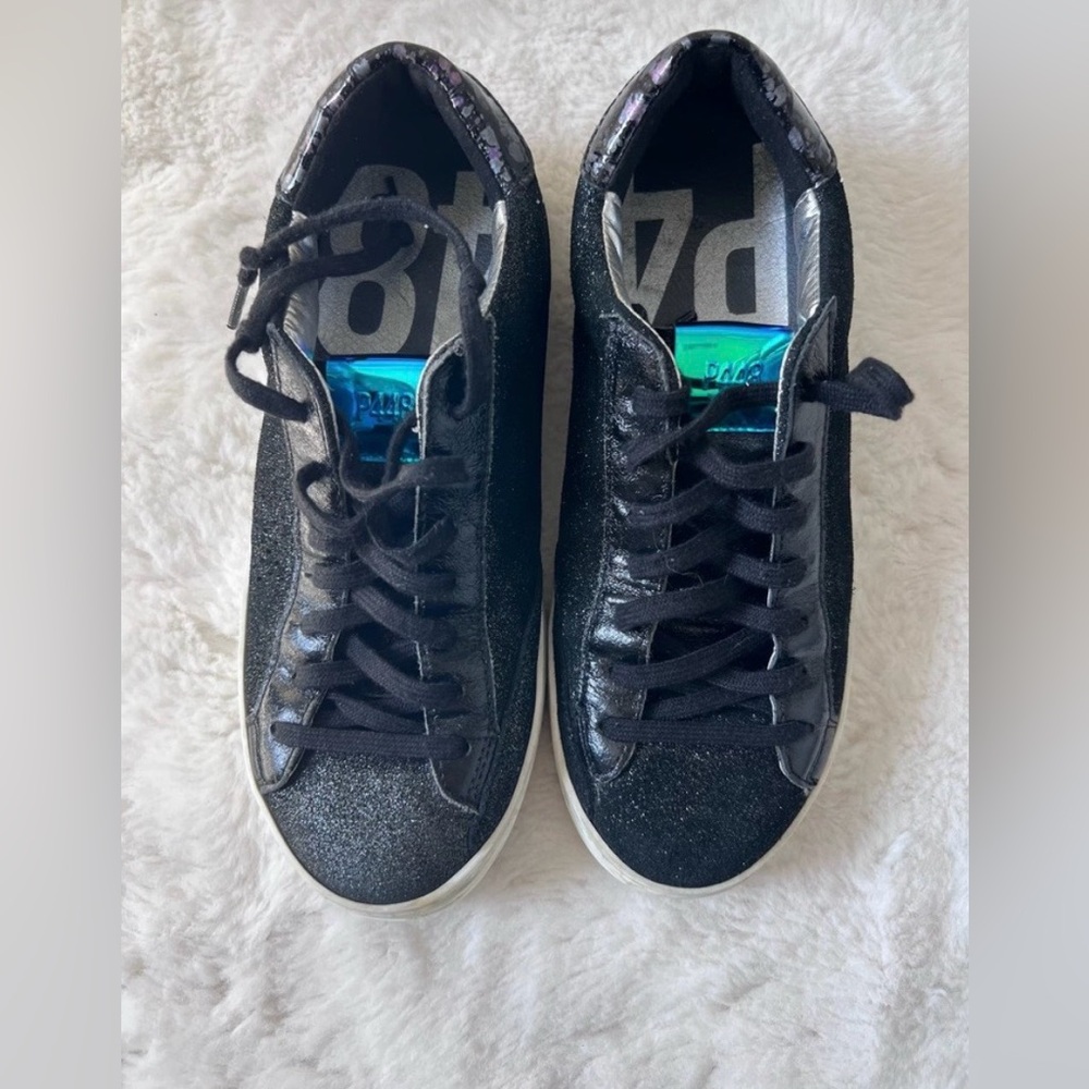 P448 JOHN SNEAKER SPARKLY BLACK  Size 37